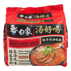 Spicy Beef Instant Noodle Soup
