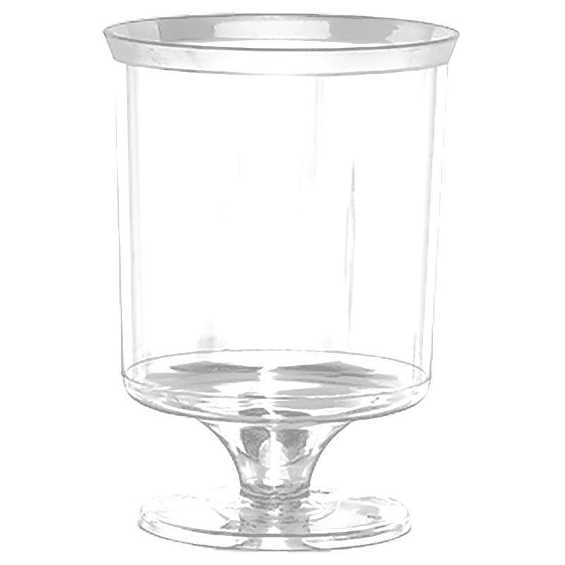 Disposable Plastic Glasses for Cold Drinks and Desserts