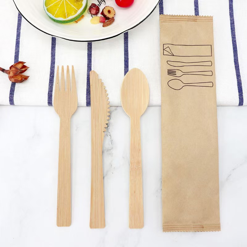 Bamboo takeaway cutlery