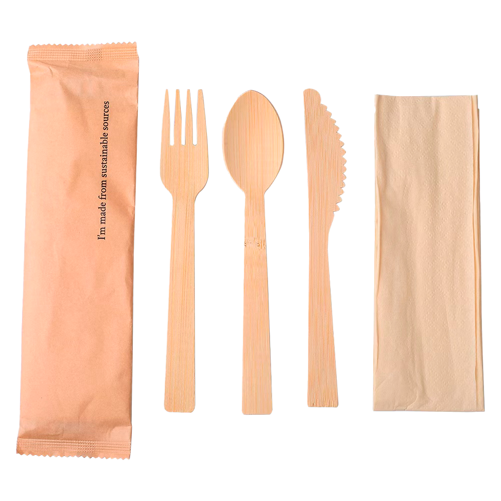 Bamboo Cutlery Set 4