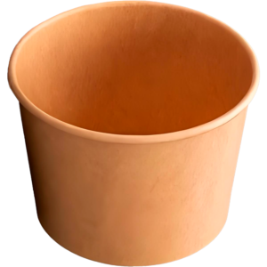 Disposable round paper soup bowl 550 ml